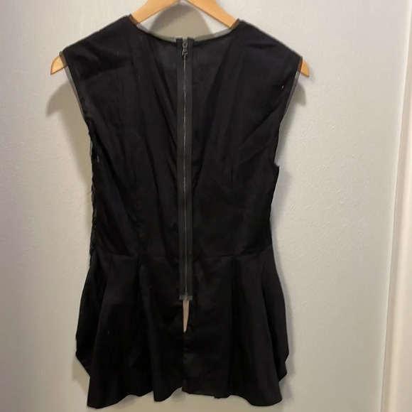 BCBG MaxAzria Savanah black beaded sleeveless top - Picture 7 of 11